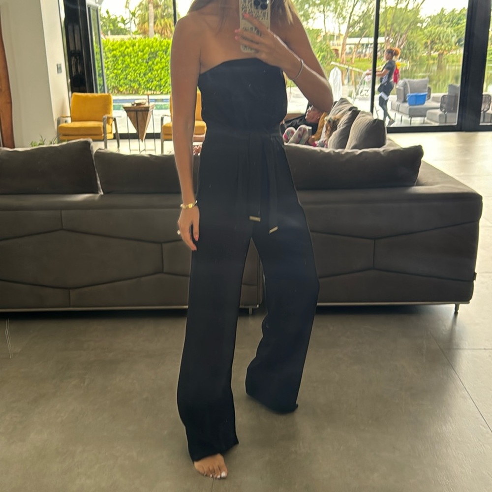 Black open Back jumpsuit